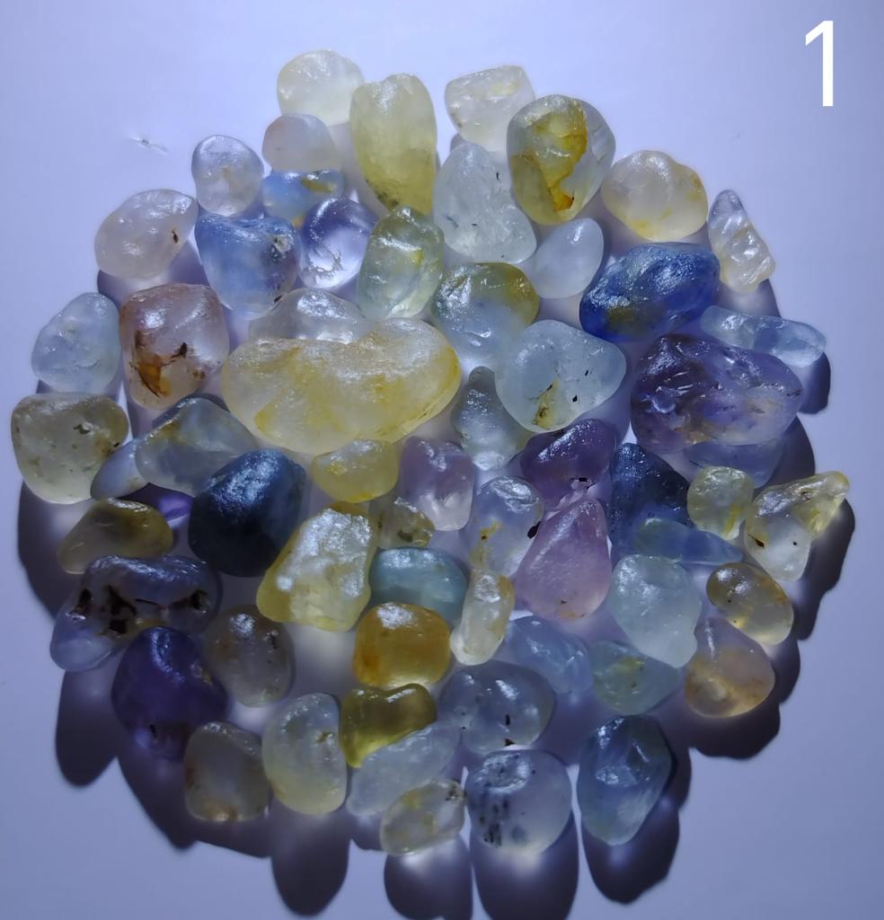 Natural sapphire lot