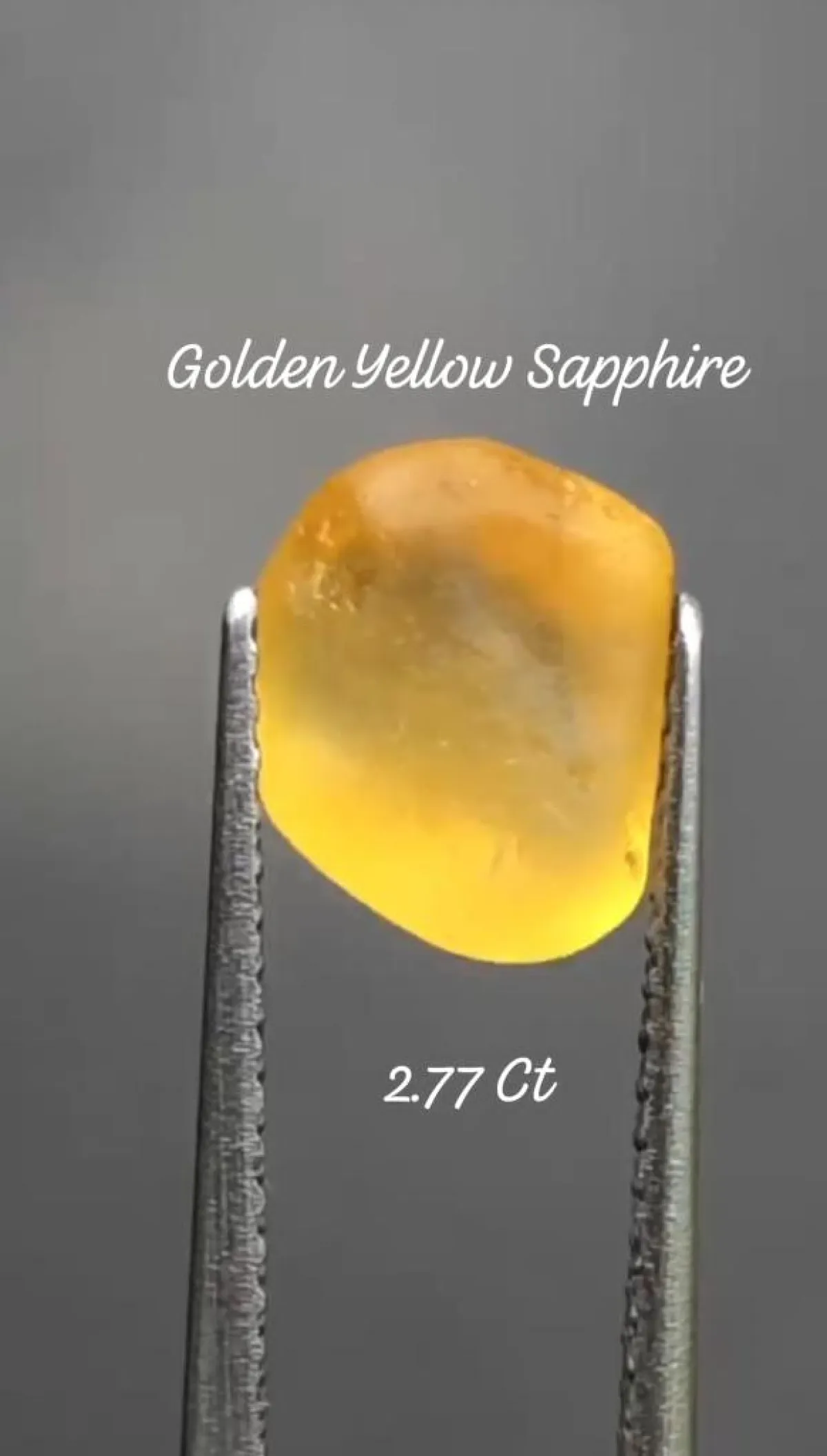 Golden yellow sapphire