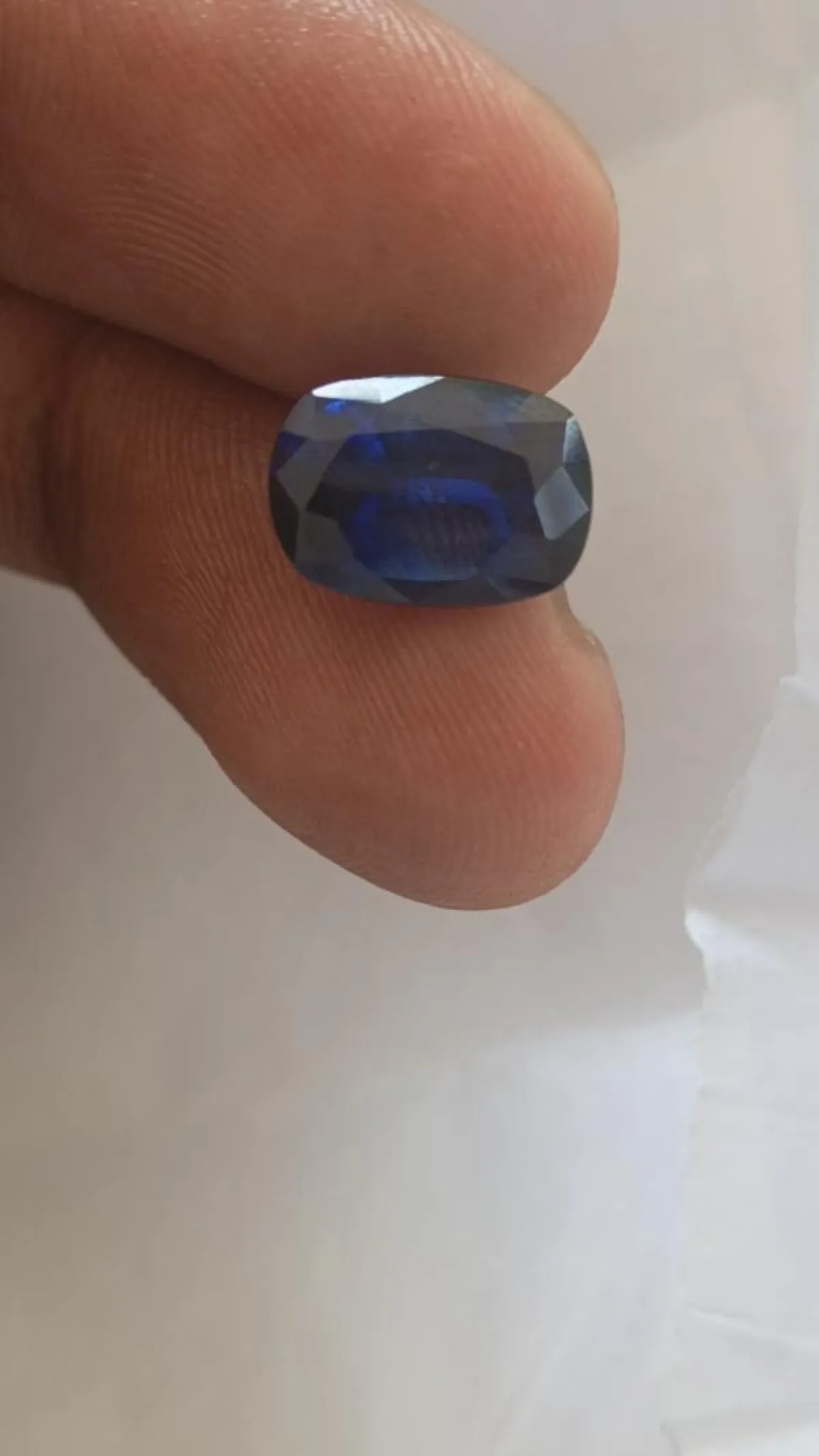 Heated Blue Sapphire